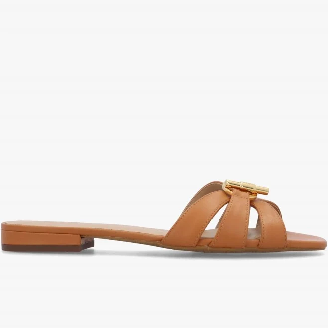 shoes Ralph Lauren Women's Blaike Nappa Leather Slide Sandal Daniel Footwear $157.87
