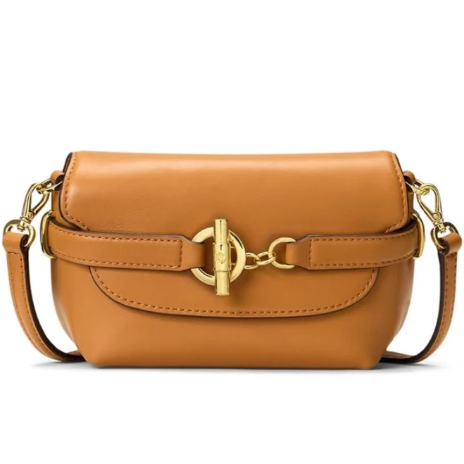 bag Ralph Lauren Women's Leather Blaike Crossbody Bag Macy's $195