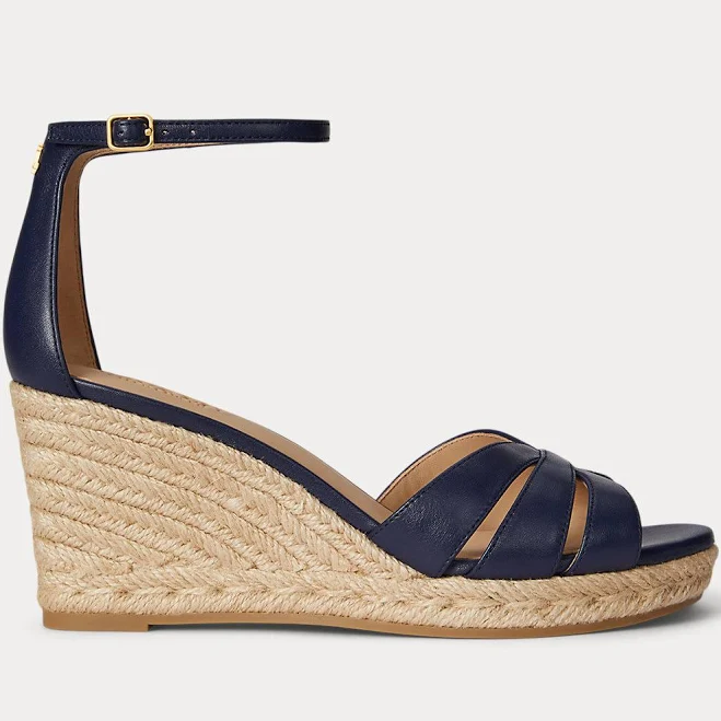 shoes Ralph Lauren Women's Nellie Nappa Leather Espadrille Ralph Lauren $155