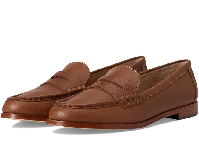 shoes Ralph Lauren Women's Wynnie Burnished Leather Loafers Zappos.com $189.69