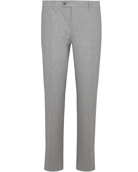 pants Regular Fit High Waist Gray Melange Wool Dress Pants 40 / 6 / Gray SAYKI $49.9