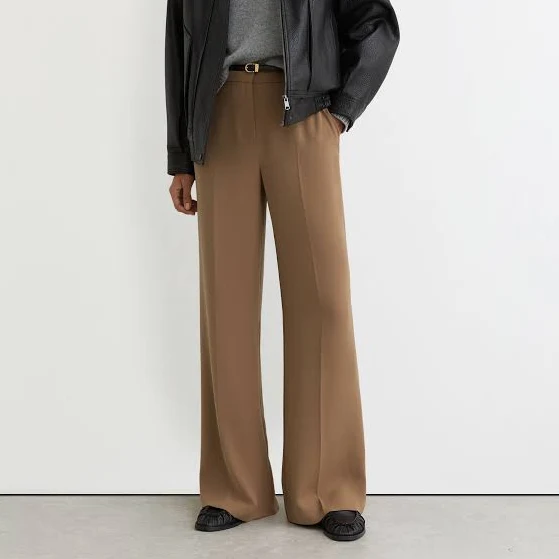 pants Reiss - Camel Wide-leg Tailored Trousers, 6R Reiss $159