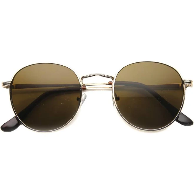 accessory Retro Indie Round Metal Sunglasses zeroUV $10.95