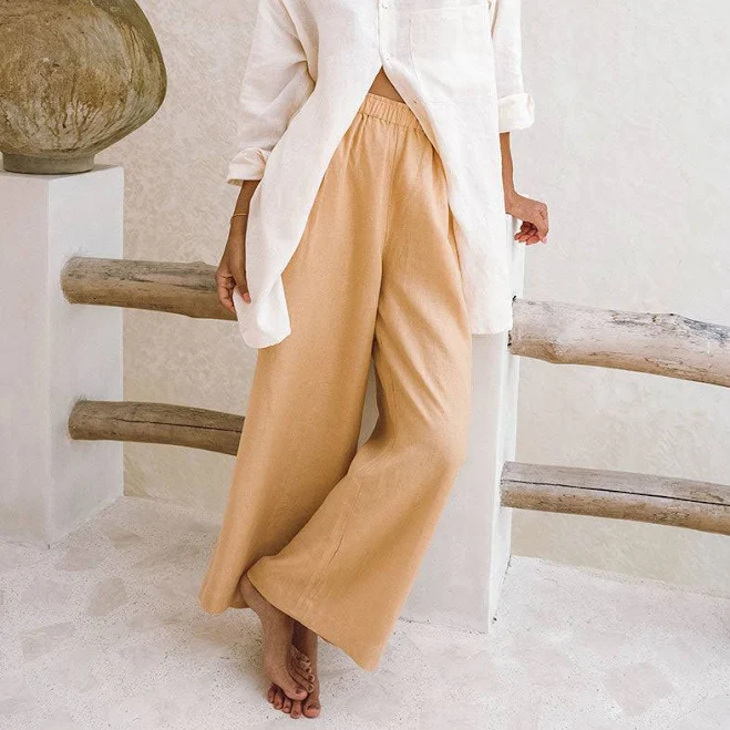 wide leg pants Rove Women's Linen Pants ROVE $155