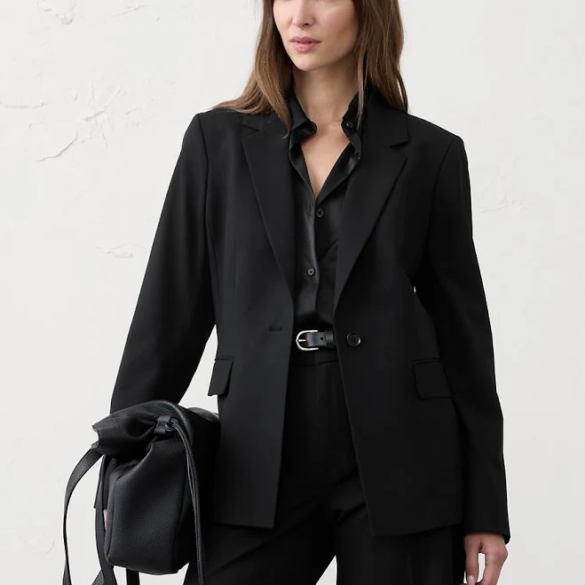jacket Sculpted Stretch Blazer Banana Republic Factory $90