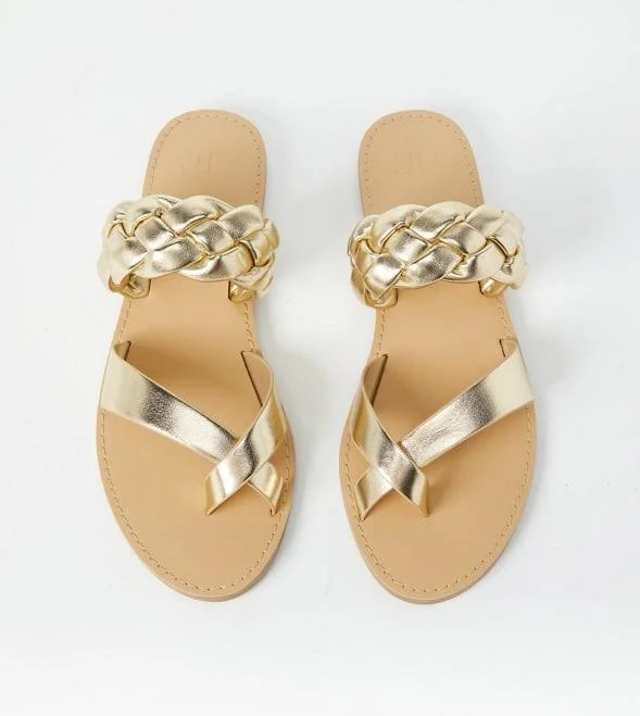 shoes ShoeDazzle Suri Flat Slide Sandal ShoeDazzle $13.18