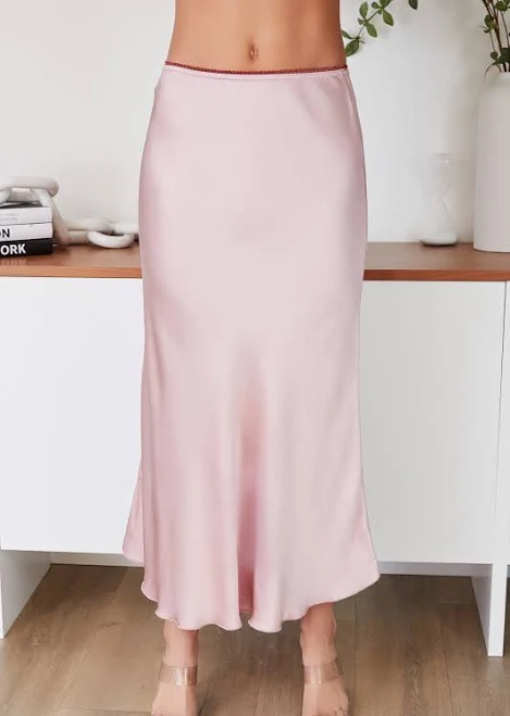 skirt Silky Midi Skirt Oriana Lifestyle $88