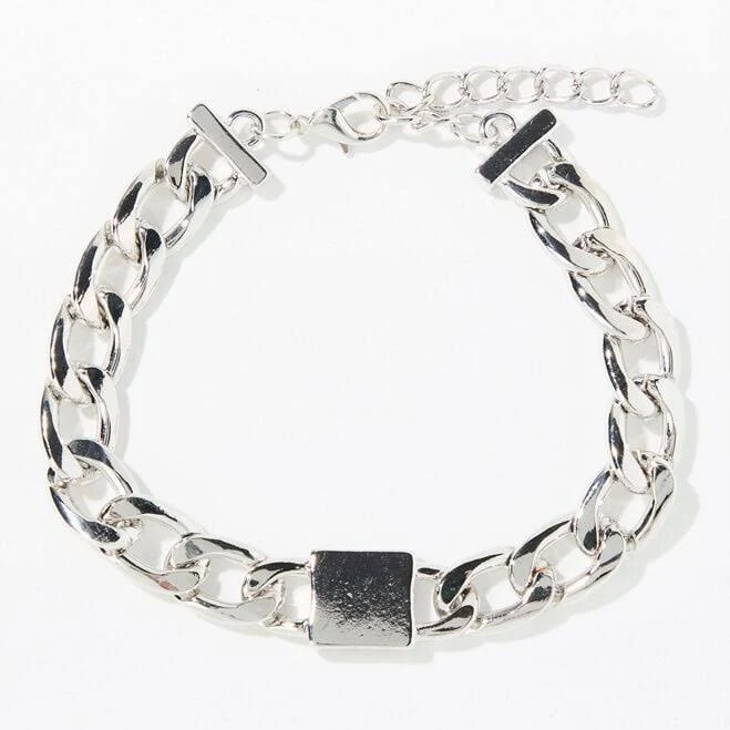 accessory Silver Chain Link Bracelet PacSun $7.34