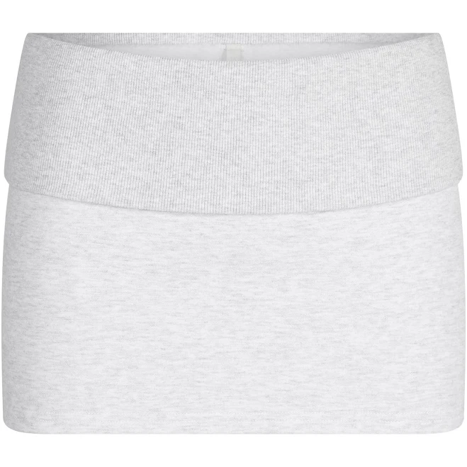 skirt Skims Women's Foldover Cotton Fleece Mini Skirt SKIMS $29