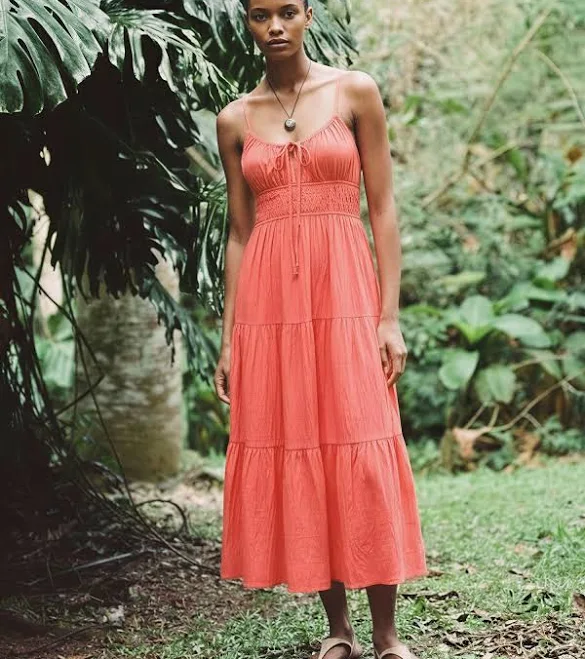 dress Sleeveless Tiered Midi Dress New York & Company $39.99