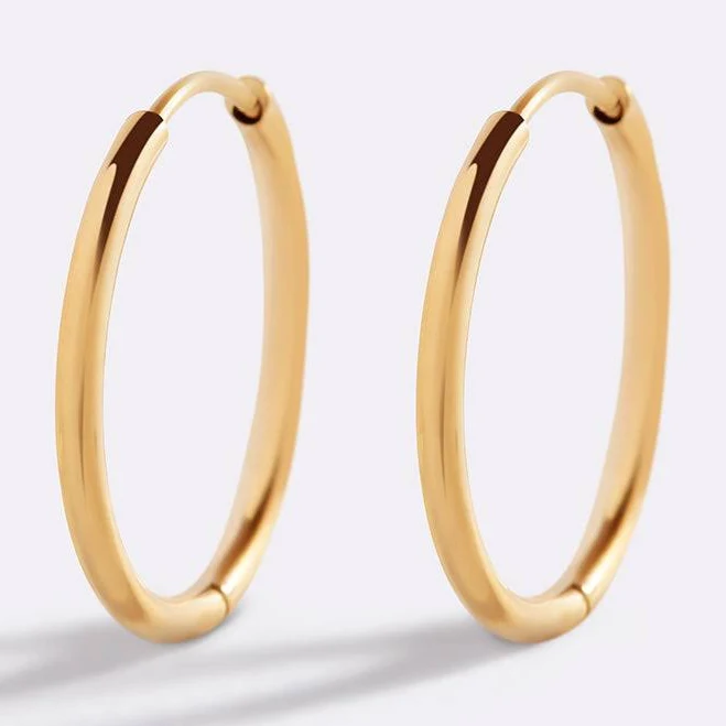 accessory Small Hoop Earrings Gold Inspirational Jewelry by Mint & Lily Mint & Lily $29