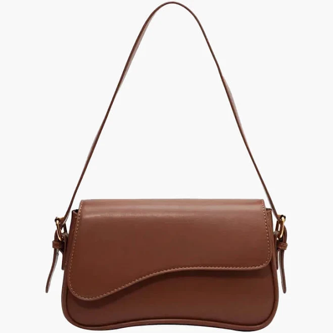 bag SOERA Women's Minimalist Faux Leather Saddle Bag SOERA $58