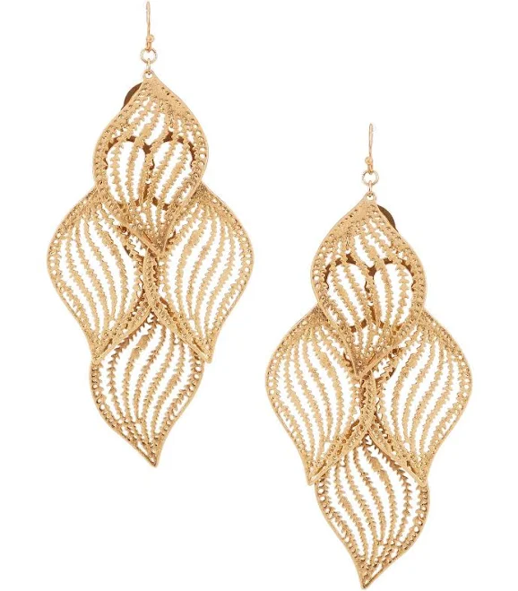 accessory Southern Living Shaky Leaf Chandelier Earrings Dillard's $28