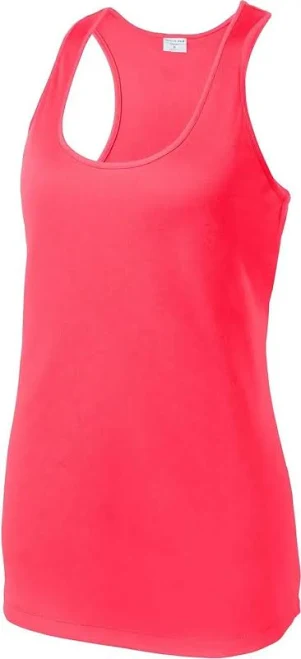 top Sport-Tek Ladies PosiCharge Competitor Racerback Tank Hit A Double $6.61