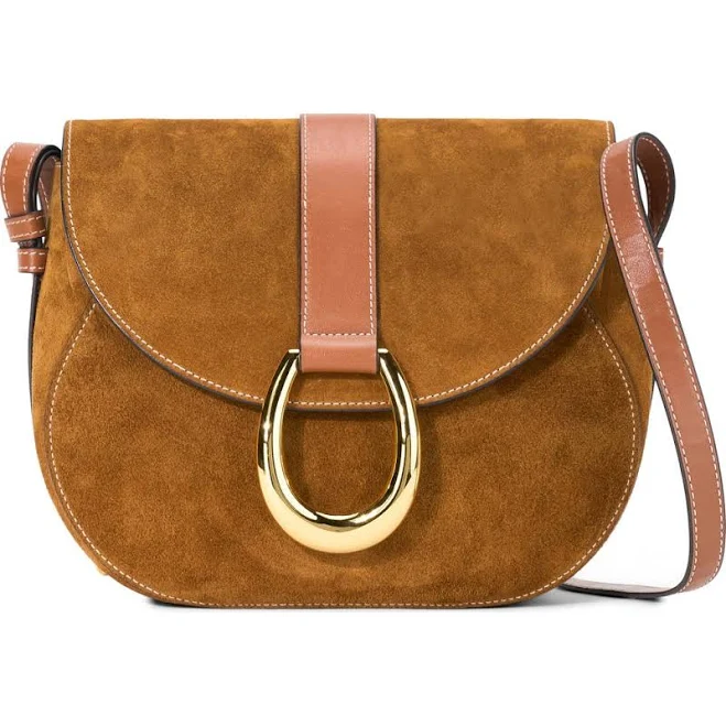 bag STAUD Bella Suede Saddle Crossbody Bag Nordstrom $465