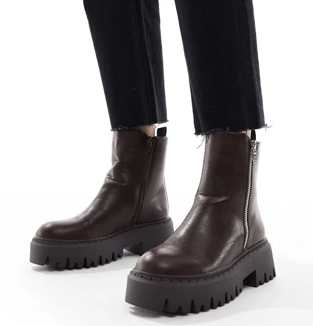 shoes Stella Zip Chunky Boots ASOS $56
