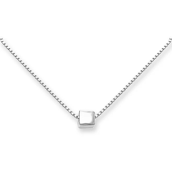 accessory Sterling Silver Cube Choker Necklace alexandreasjewels $24