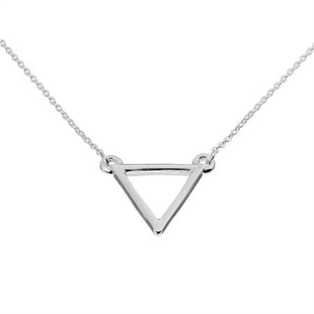 accessory Sterling Silver Geometric Open Triangle Chain Necklace Walmart - 81stgeneration Limited $39.59
