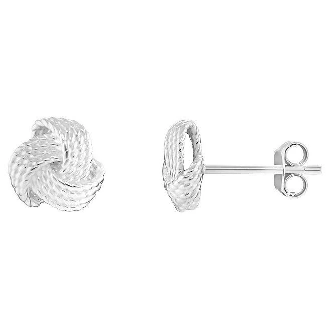 accessory Sterling Silver Love Knot Stud Earrings Kohl's $32