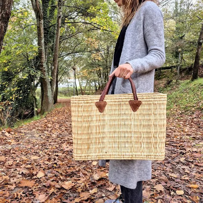 bag Straw Market Basket Handbag Etsy - PadaWorks $28.6