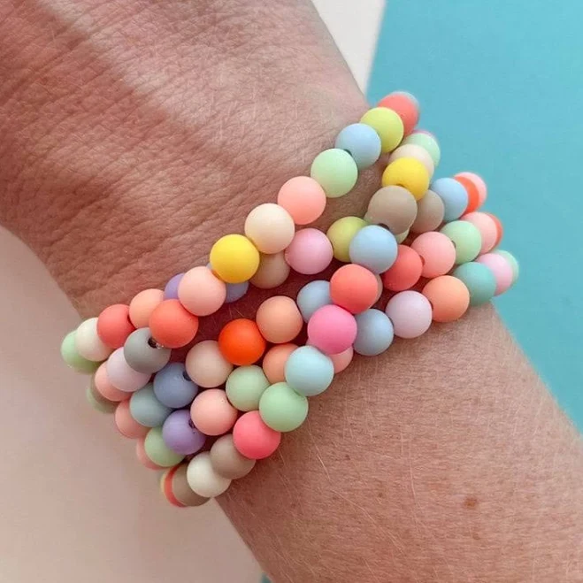 accessory Stretchy Beaded Bracelet Etsy - letterhappy $15
