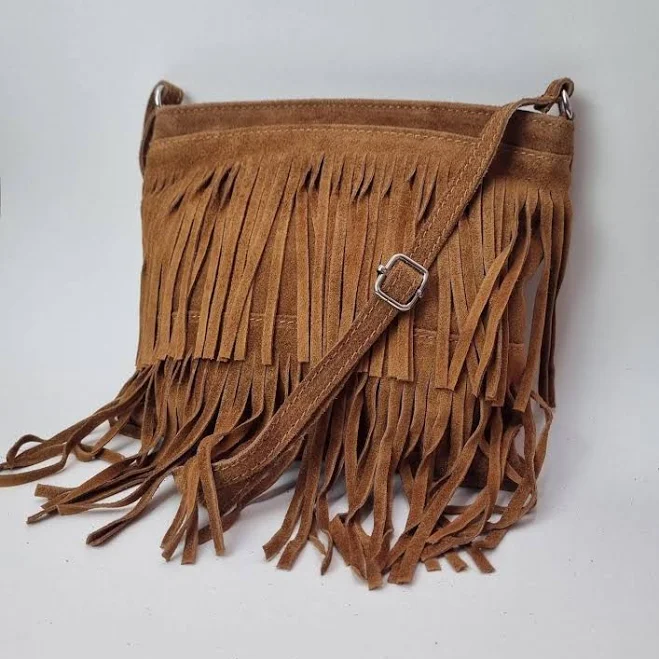 bag Suede Fringe Crossbody Bag Etsy - Seller $43.27