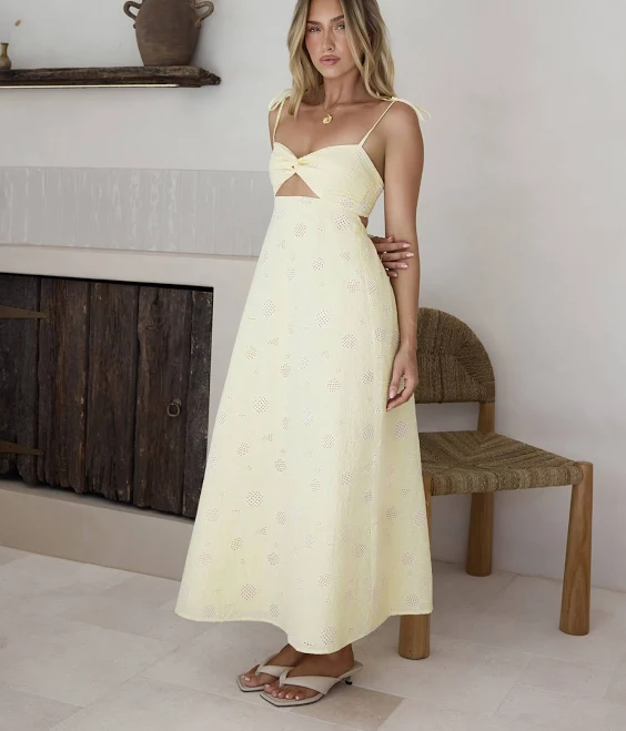 dress Sunflower Dreams Maxi Dress Fortunate One US $95
