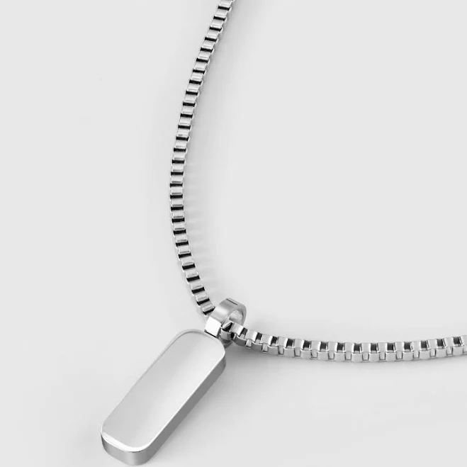 accessory Sylvian Grant Minimal Silver Pendant Necklace Duo Sylvian Grant $39