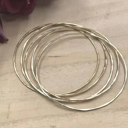 accessory Thin Gold Stackable Bangle Etsy - AdornLafayette $39.75