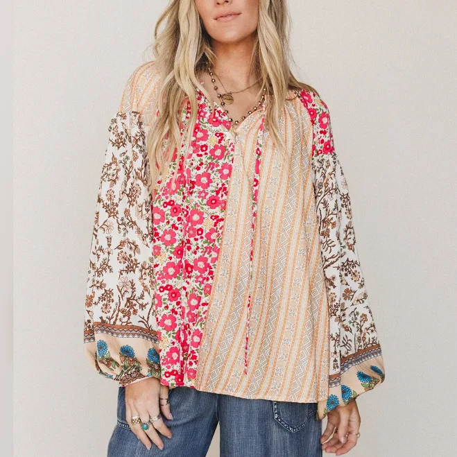 top Three Bird Nest Women's Bohemian Lullabies Blouse Three Bird Nest $55