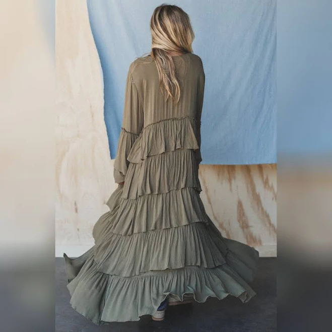 kimono Three Bird Nest Women's The Nest Layers of Love Duster Kimono Three Bird Nest $54