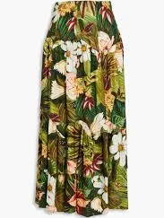 skirt Tiered floral-print linen-blend midi skirt theoutnet.com $131