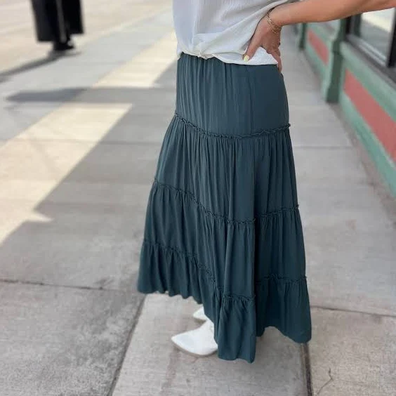 skirt Tiered Maxi Skirt Two Sisters Boutique $38