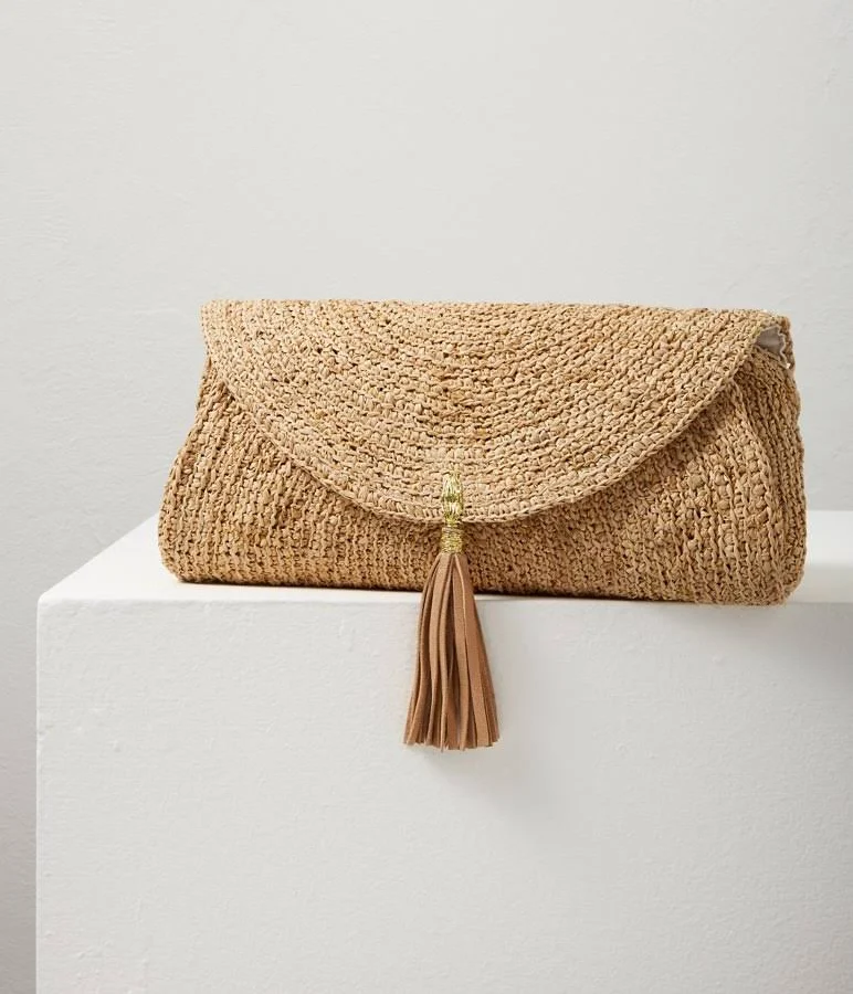 bag Tommy Bahama Women's Islamora Lux Crocheted Raffia Clutch Tommy Bahama $104.5