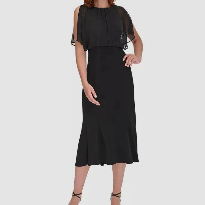 dress Tommy Hilfiger Women's Chiffon-Overlay Midi Dress eBay - truehabit $33.59