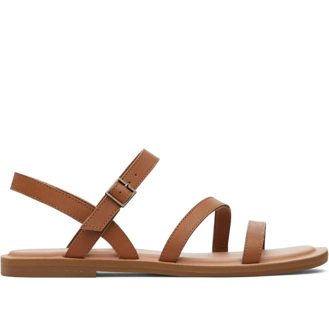 shoes TOMS Women's Kira Leather Strappy Sandals TOMS.com $60