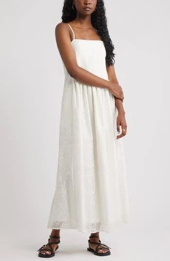 dress Treasure & Bond Embroidered Maxi Sundress Nordstrom Rack $47.97