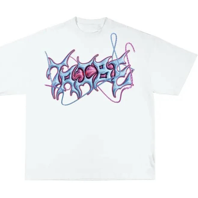 top Tribe Y2k Cotton T-Shirt with Chain Logo TikTok Shop $60