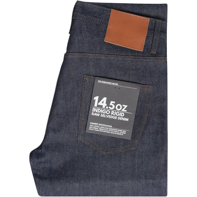 jeans UB601 Relaxed Tapered Fit - 14.5oz Indigo Selvedge Denim 28 The Unbranded Brand $99