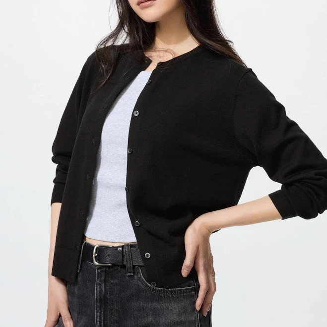 outerwear UNIQLO Women's Merino Wool Shape-Retaining Cardigan uniqlo.com/us $49.9