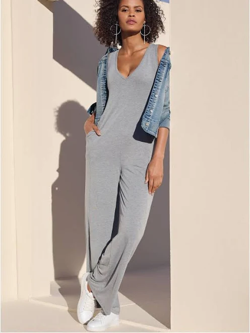jumpsuit Venus Women's Relaxed V-Neck Jumpsuit VENUS $69