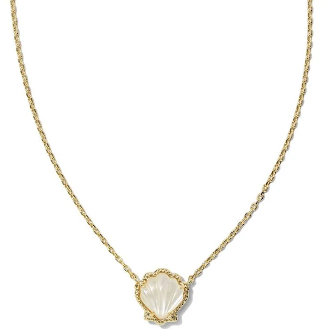 accessory Vintage Gold Seashell Pendant Necklace Perimade & Co. $13.95