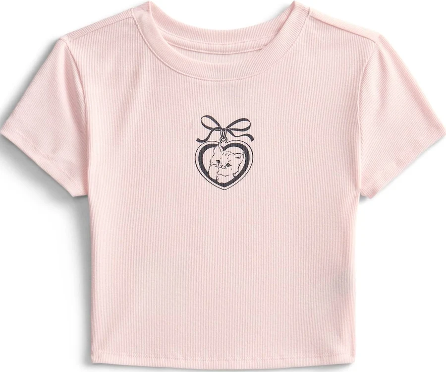 t-shirt Weekend Academy Girls Graphic Baby Tee Walmart $4.87