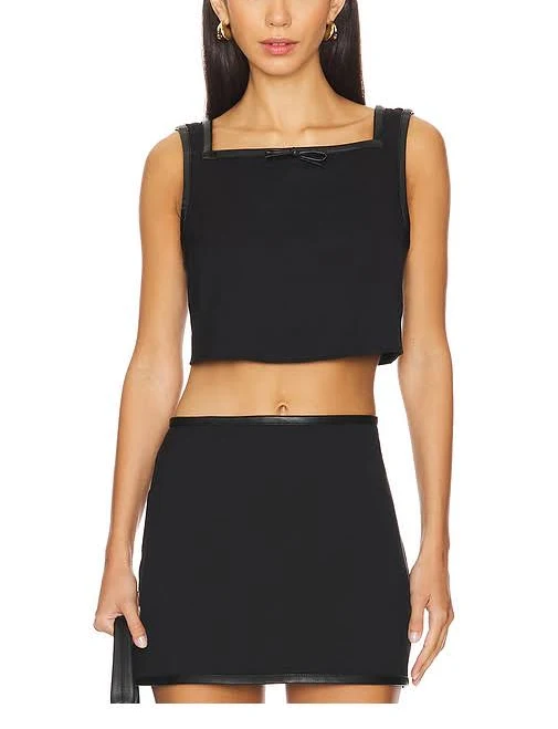 matching set Weworewhat Cropped Square Neck Top REVOLVE $46