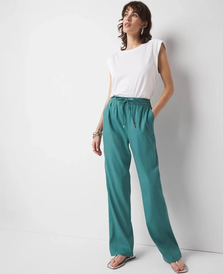 pants White House Black Market Women's Linen Everyday Trousers White House Black Market $53.99