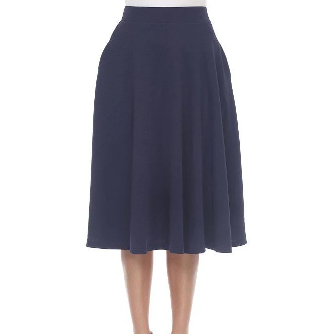 skirt White Mark Women's Flared Midi Skirt with Pockets Kohl's $29.99