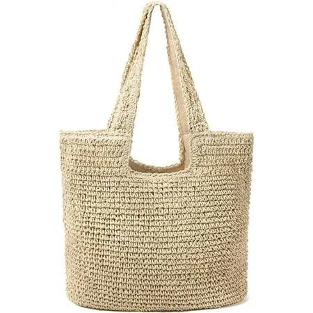 bag Women's Boho Straw Beach Bag Walmart - The Seasonal Shoppe $19.99