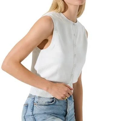 top Women's Crew Neck Sleeveless Knit Vest with Ribbed Hem Target $36.99