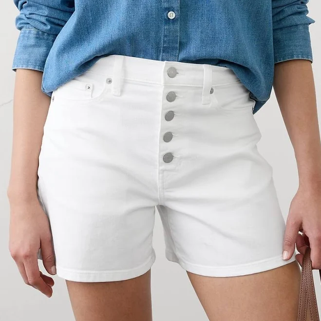 shorts Women's High-Rise Denim Shorts Banana Republic Factory $42
