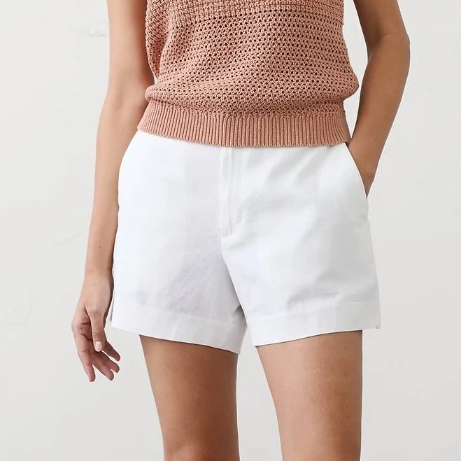 shorts Women's Linen-Blend High-Rise Shorts Banana Republic Factory $36